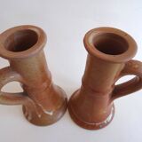 Pottery sandstone candle holders