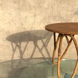 Vintage rattan coffee table