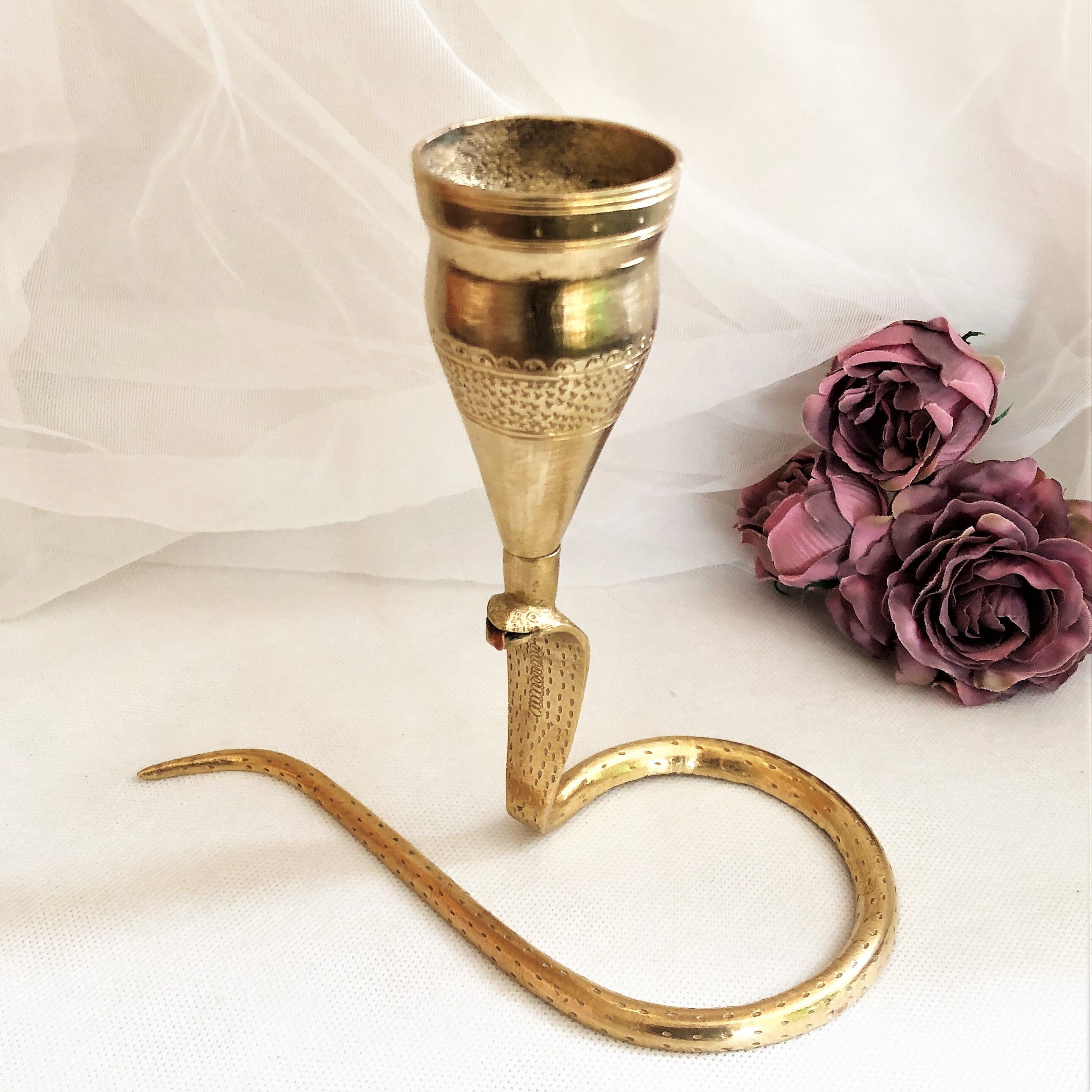 Incense holder decoration candlestick solid brass