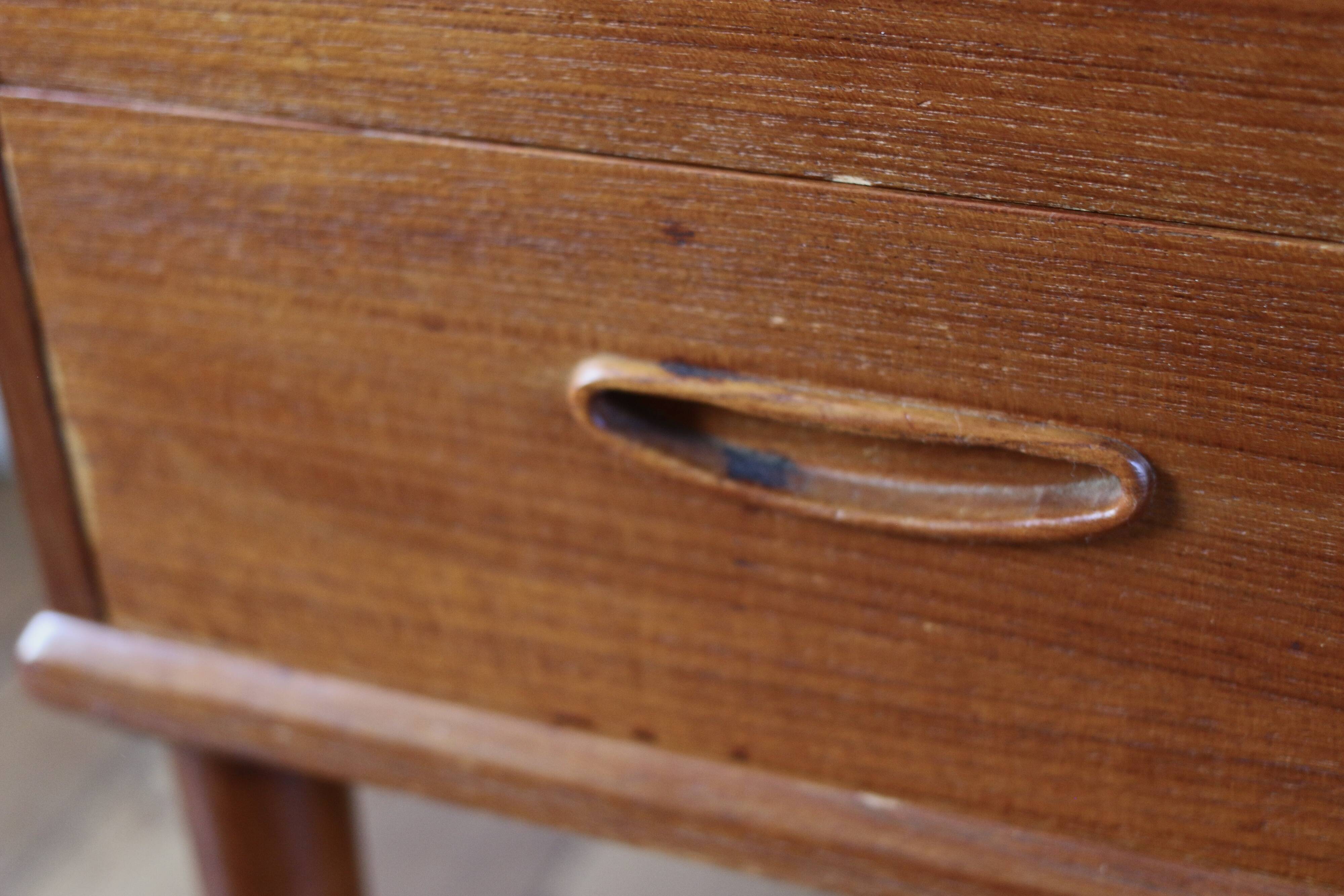 Vintage Scandinavian teak chest of drawers, Denmark, 1960
