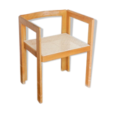 Chaise basse cannée