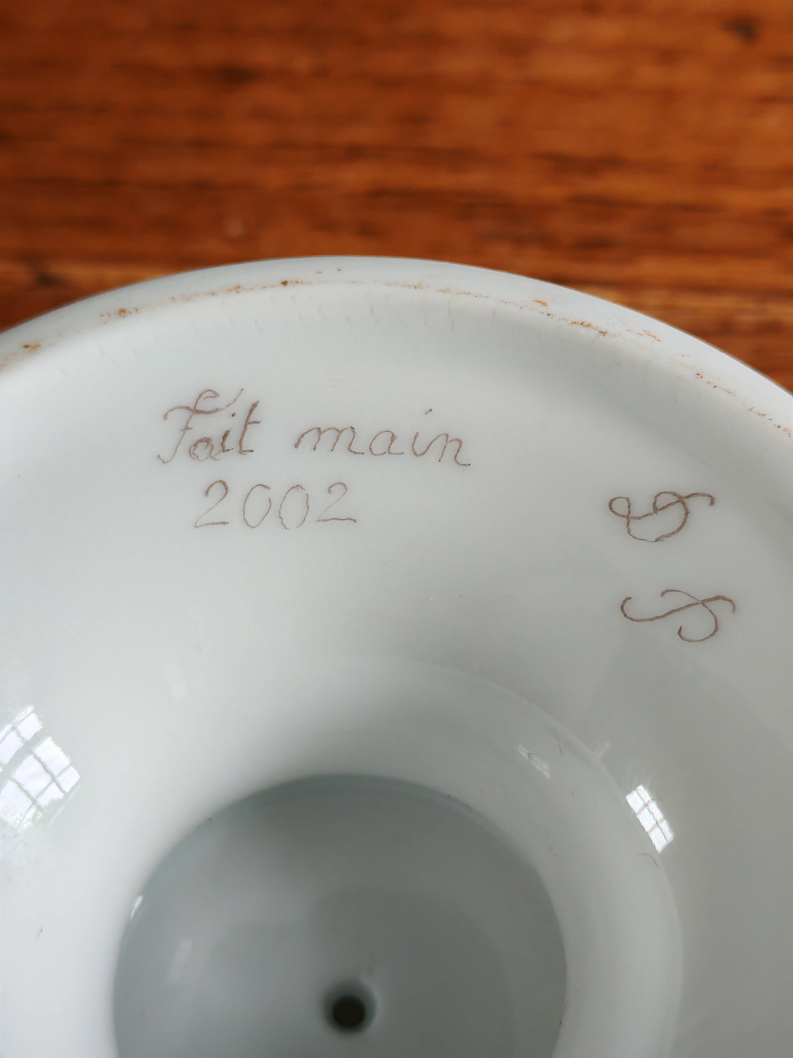 Limoges Porcelain Footed Plate