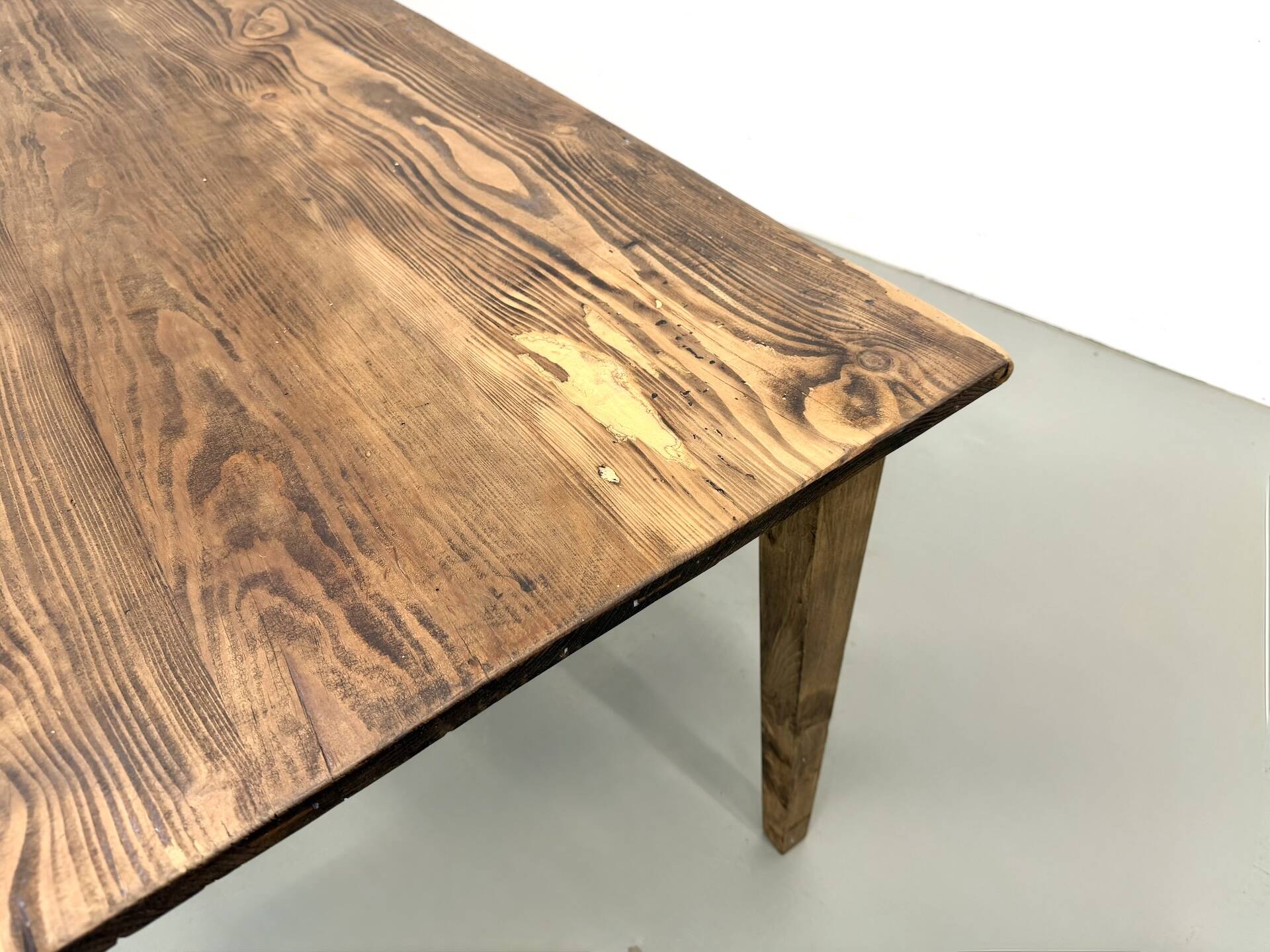 Large XXL Farm Table in Pine – Tapered Legs – L367 cm
