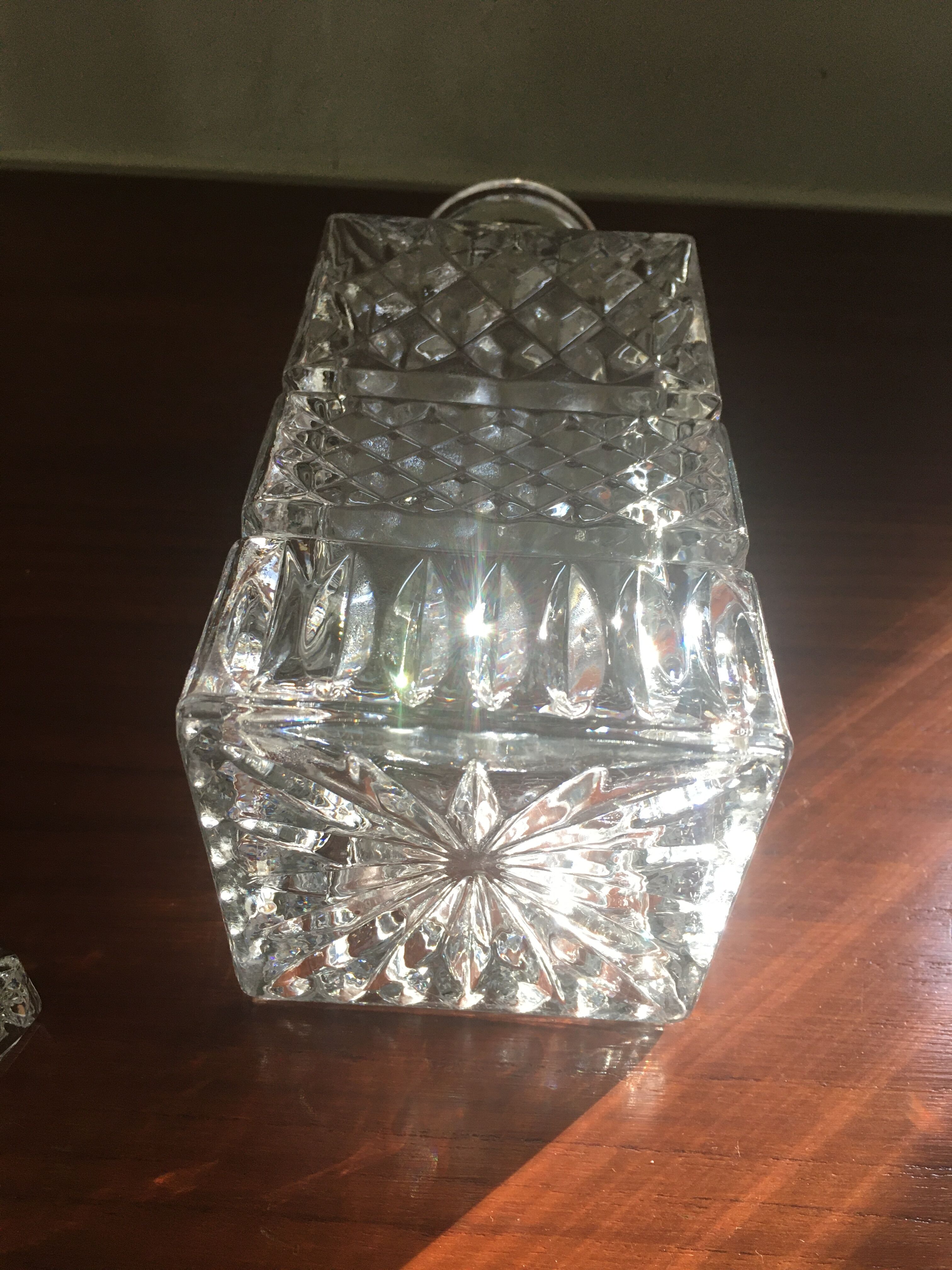 Crystal whisky carafe