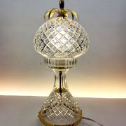 Val Saint Lambert kristallen tafellamp – vintage ananasvorm 1960-1970
