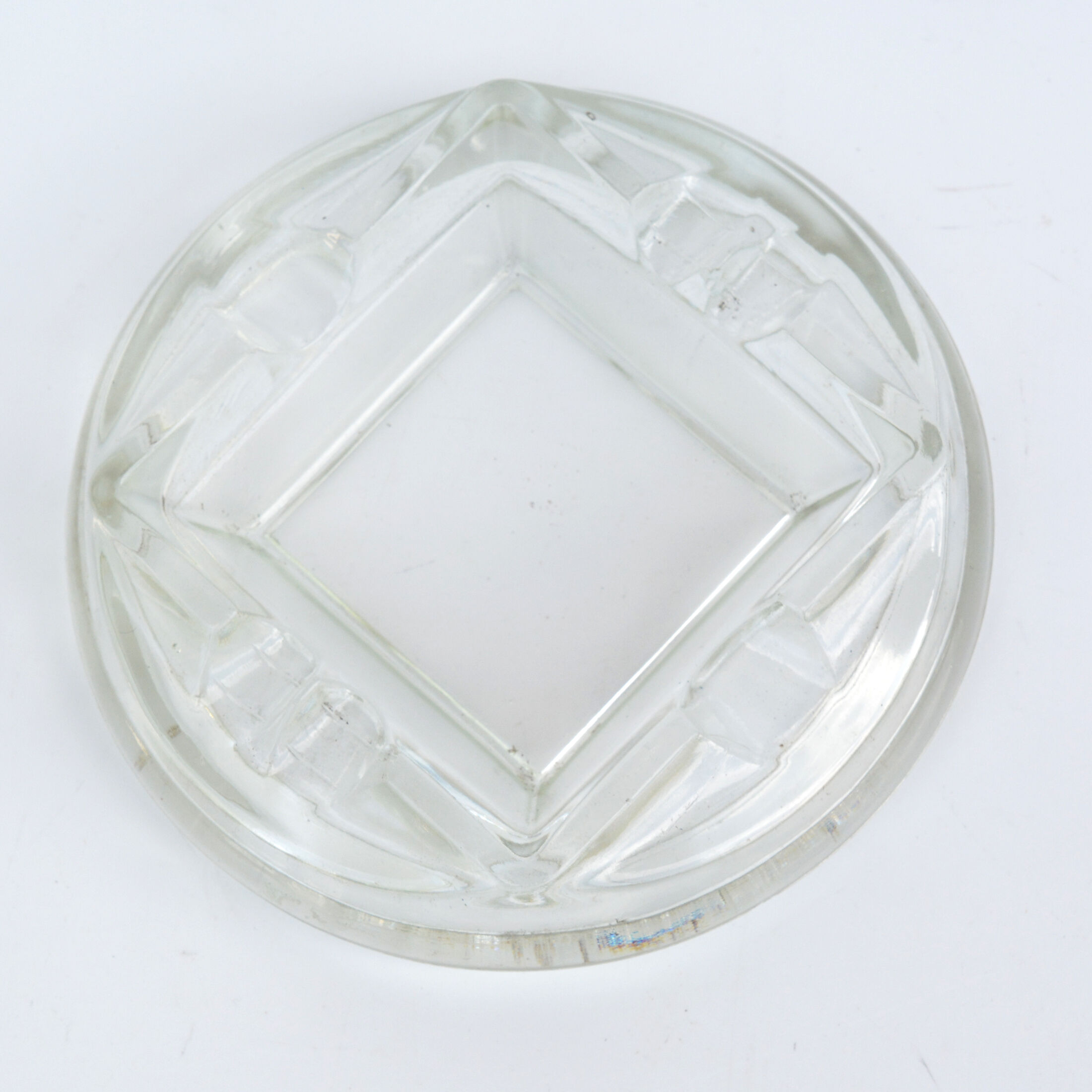 Germany pressed glass ashtray, 1970s