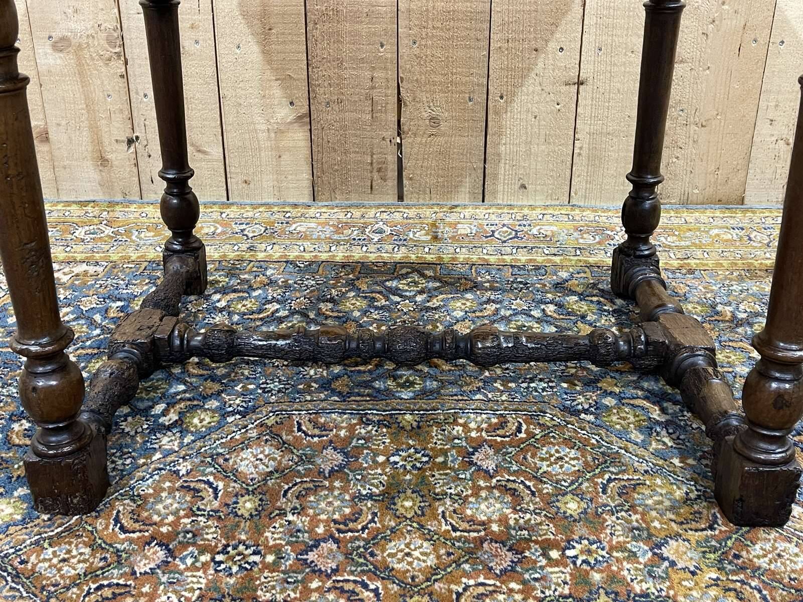 19th century oak side table