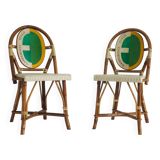 Set of 2 bistro chairs by Italo Gasparucci for ECC Tennis Tournament Antwerp
