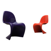 Paire de chaises d'appoint Panton par Verner Panton pour Herman Miller, années 1960