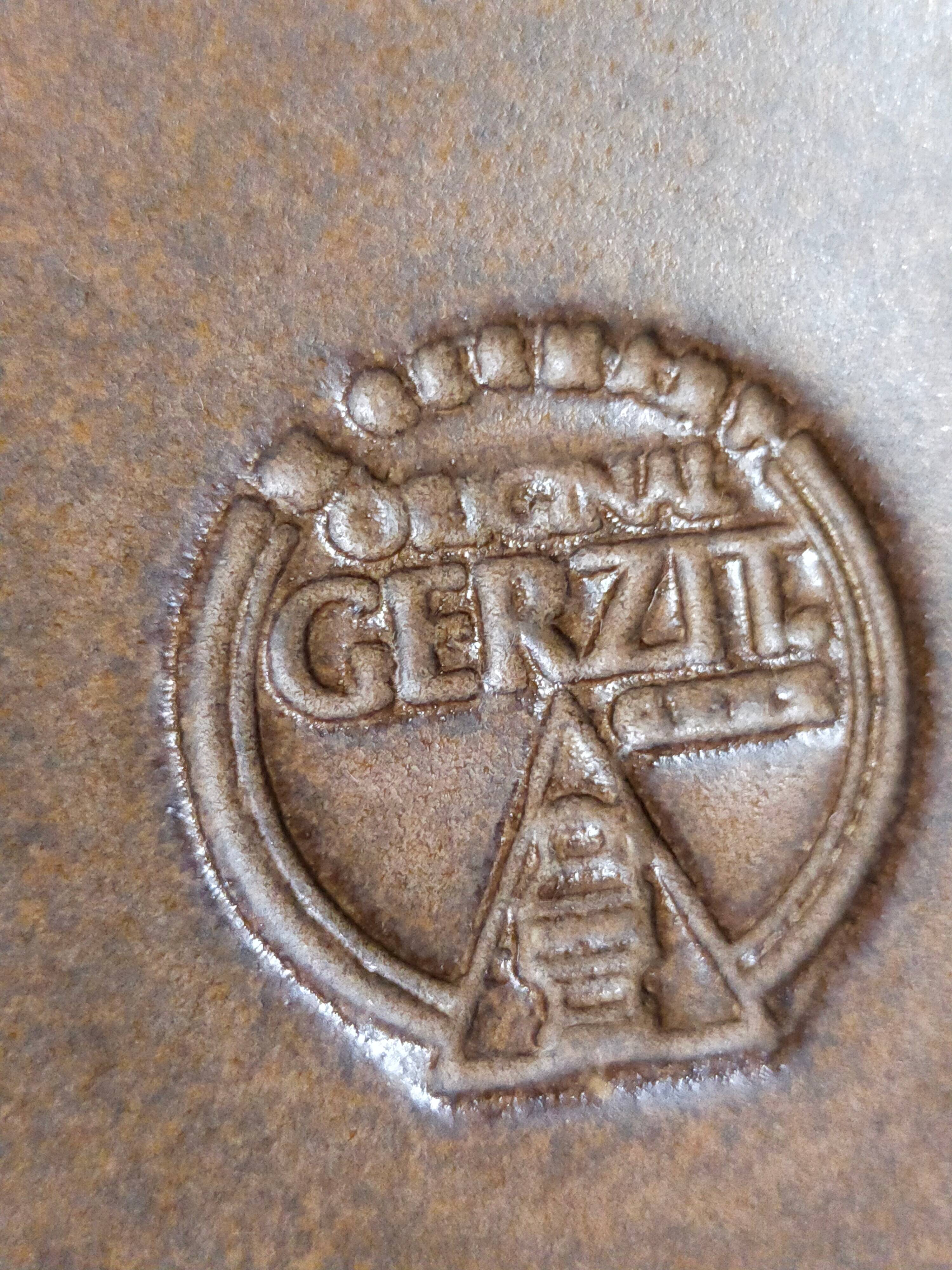 Six original vintage gerzit west germany stoneware plates