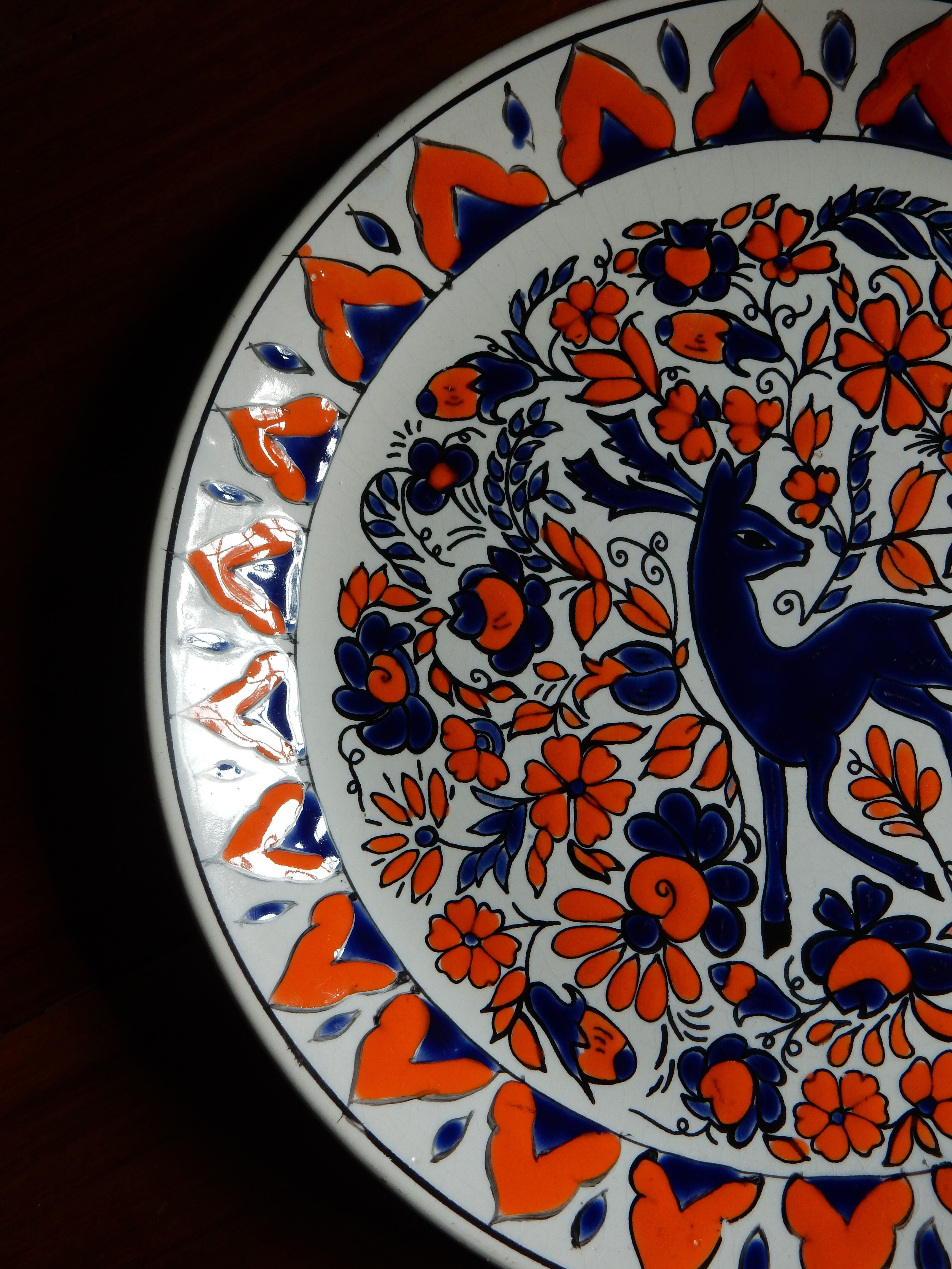 Assiette décorative Clarisse Céramique Rhodes Grèce