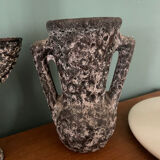 Vase and candle holders Fat Lava vintage