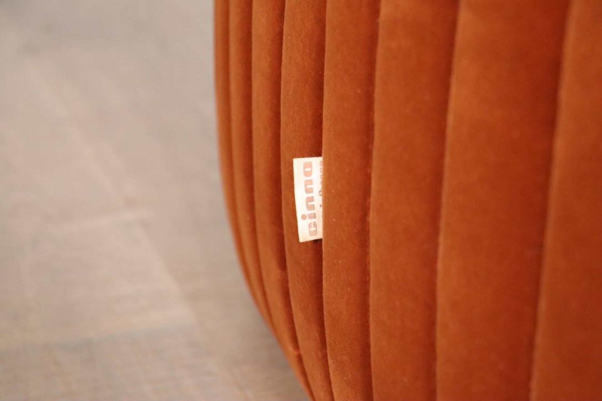 Pair of Cinna Sandra lounge chairs in velvet by Annie Hieronimus, 1970s