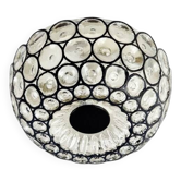 Large Mid-Century Modern Glass Flush Mount/Ceiling Light from Limburg, Germany, 1960s