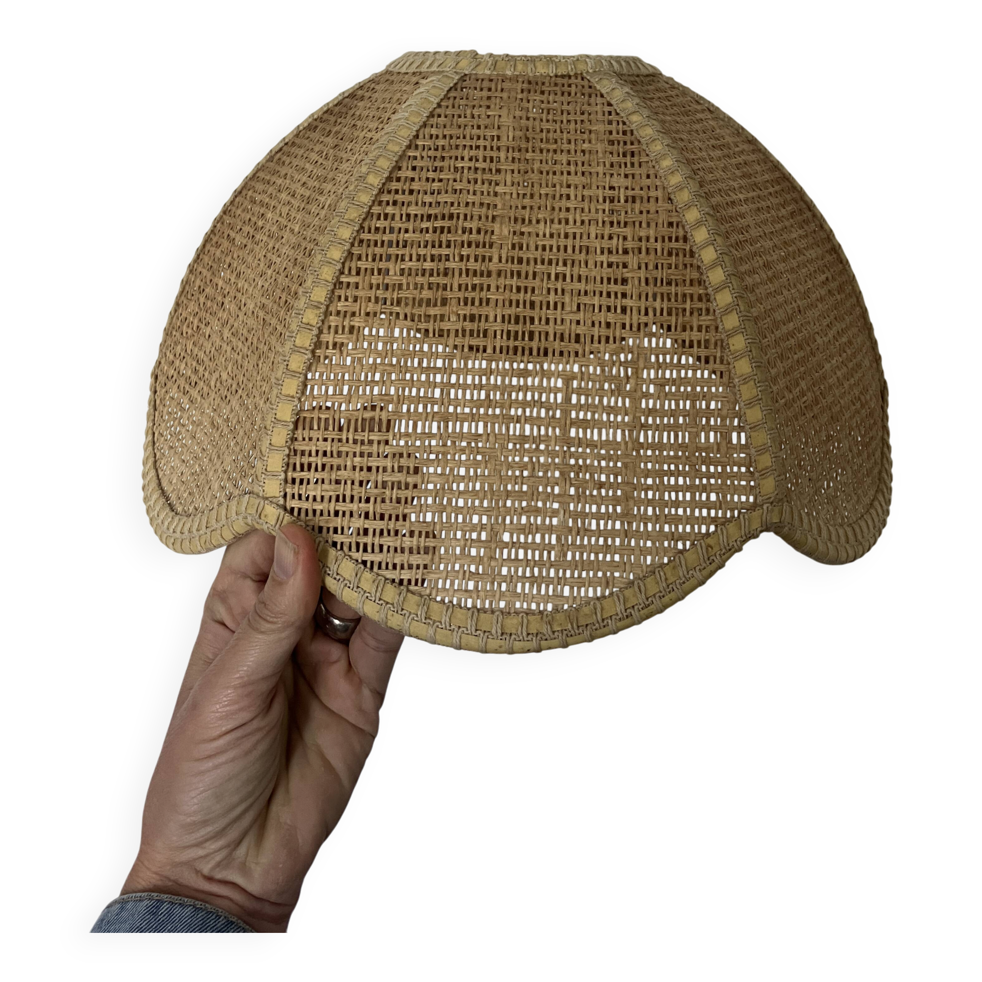 Vintage rattan lampshade