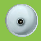 Large vintage opaline chandelier ~ 1970s