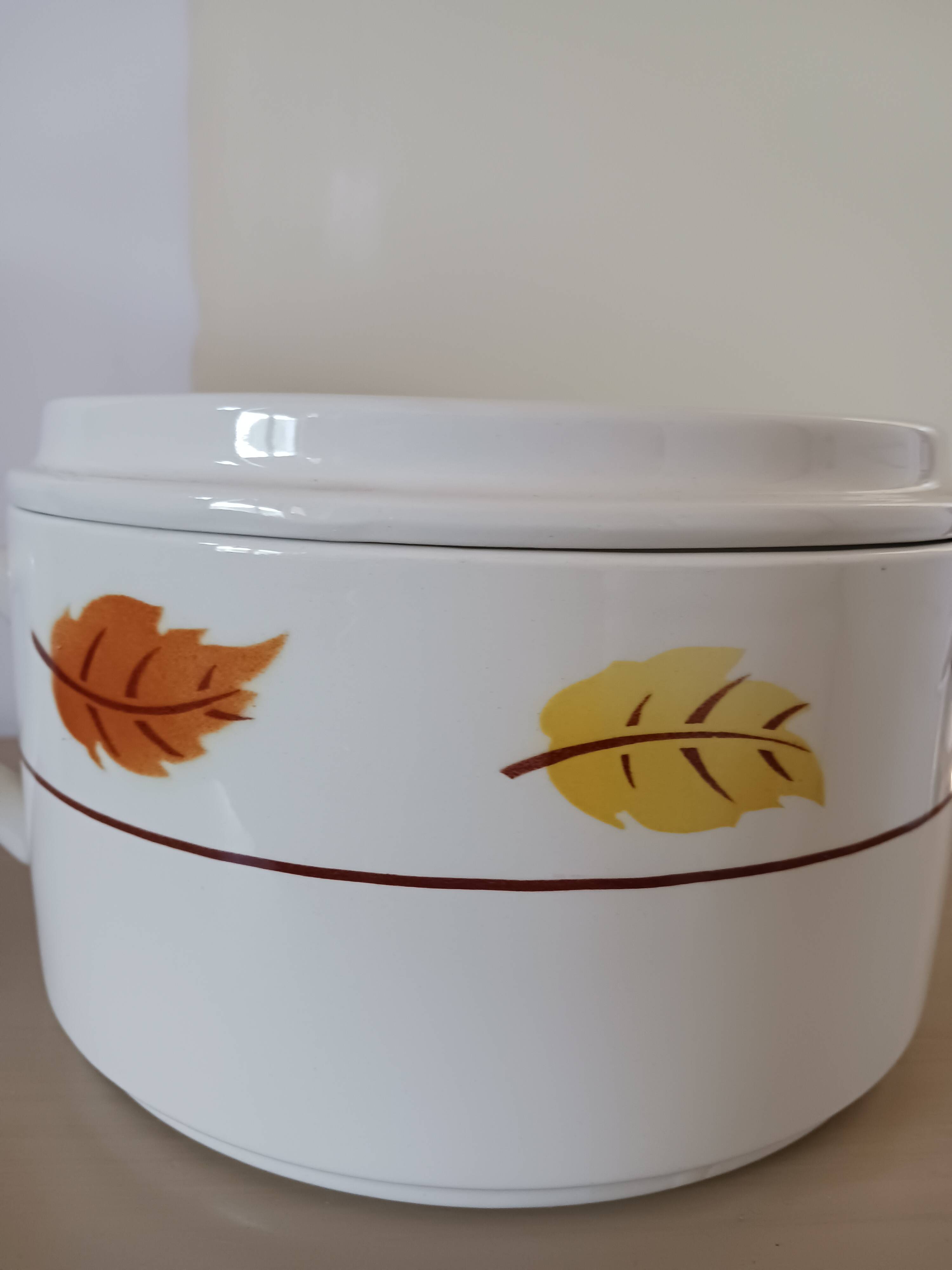 Moulin des loups vegetable dish, from Orchies in earthenware.