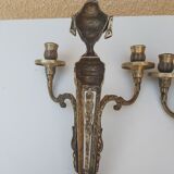 Paire d'appliques en bronze