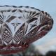 Vintage pink glass fruit bowl – ø 33 cm, h 7 cm