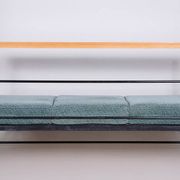 Canapé Bauhaus marron et bleu, Tchéquie, années 1930