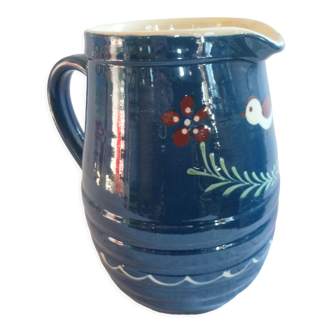 Varnished terracotta milk jar savoyard popular art chalet deco collector
