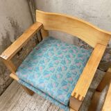 Set of 6 oak chairs with armrests Ate Van Apeldoorn