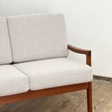 Mid Century Modern 3-Seat Sofa, Ole Wanscher for France & Son, Senator Teak, Danish Design Couch