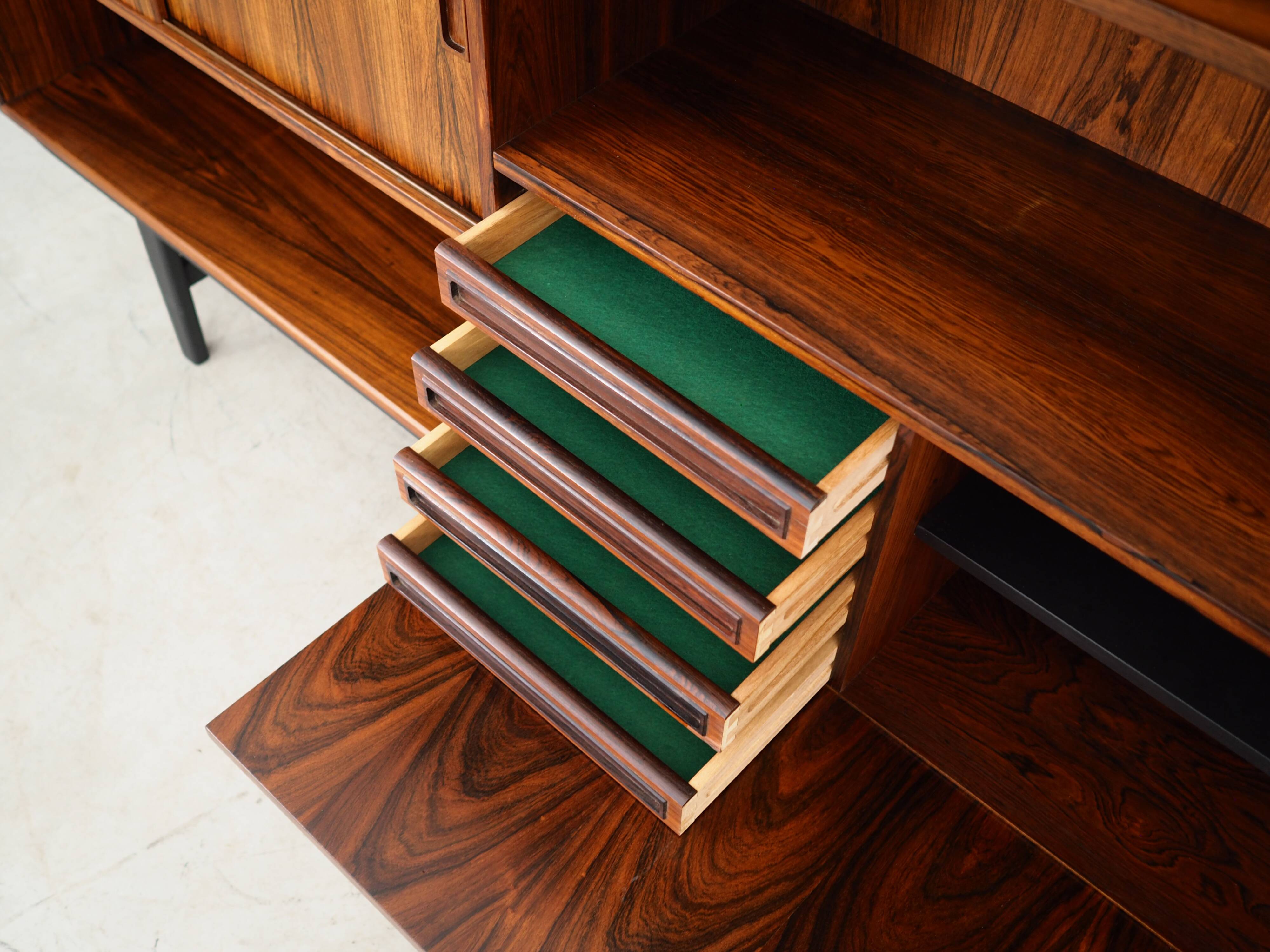 Rosewood bookcase, Danish design, 1970s, designer: Erik Jensen, production: Westergaards Møbelfabrik