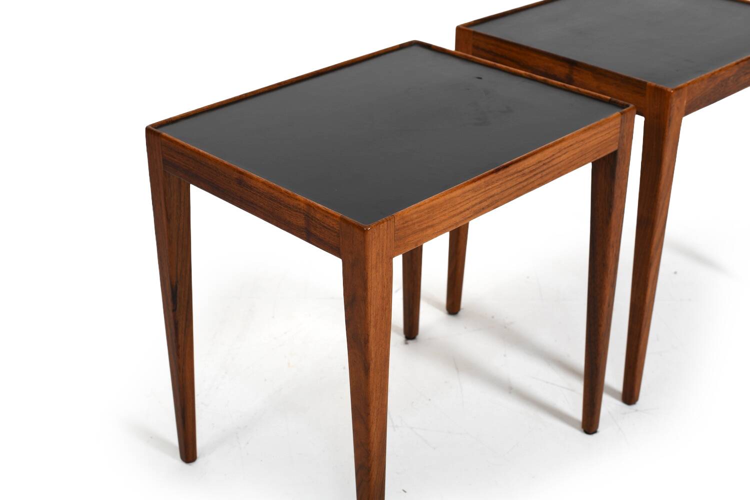 Pair of Danish Side Tables with Formica Tops