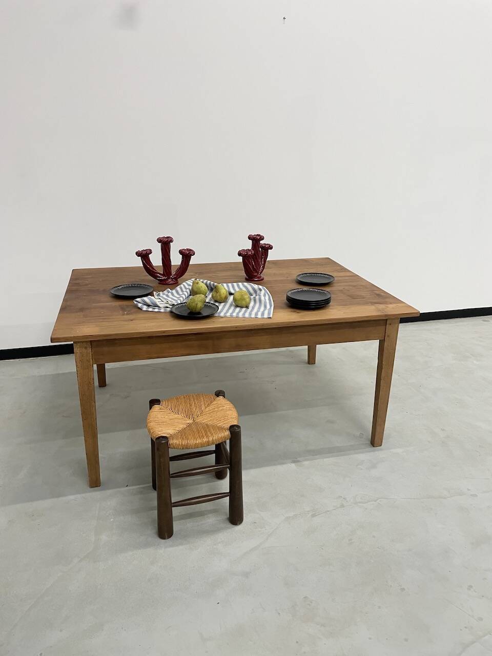 Pine farmhouse table 160 x 110 cm