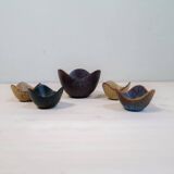 Mid-Century Modern Set of 5 Bowls Rörstrand Gunnar Nylund, Sweden, 1950s