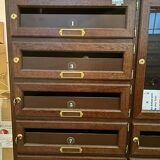Oak-stained beech mailboxes