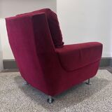 red velvet armchair 1970