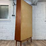 Vintage Scandinavian teak bookcase by Johannes Sorth for Nexø Møbelfabrik, 60s