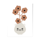Cat vase poster