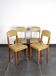 4 vintage leather chairs (yellow/ochre)