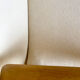 Vintage Scandinavian armchair wood and fabric buckle