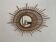 Vintage 1960 sun mirror rattan wicker ortf spiral design - 68 x 52 cm