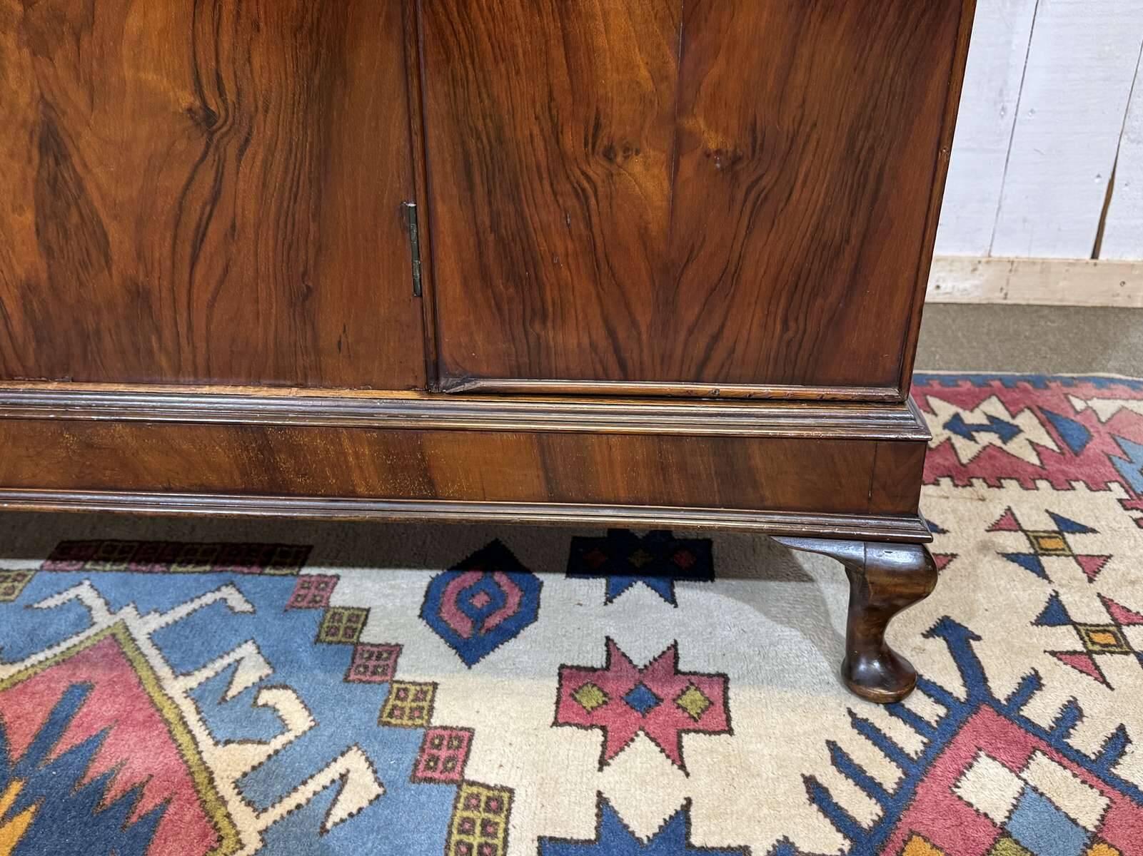 English wardrobe from the 1930s in walnut.