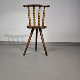 Old farmers tripod chair for decorative use