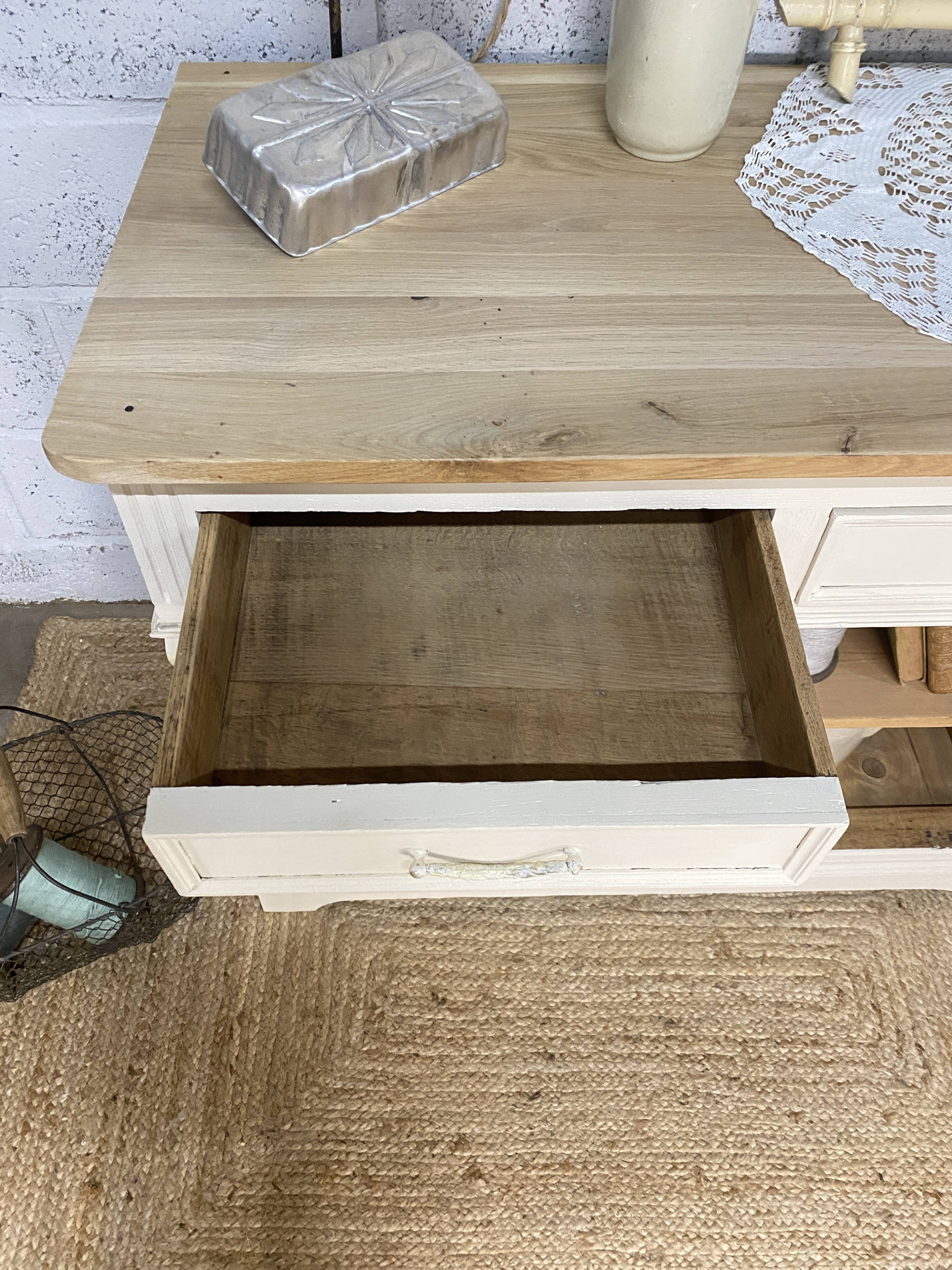 Renovated buffet oak top