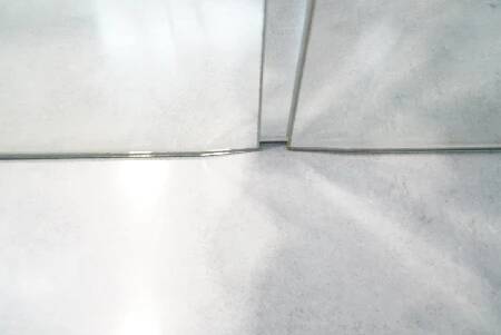 Michel Martens, Minimalist Glass Art Mirror 'Squares'