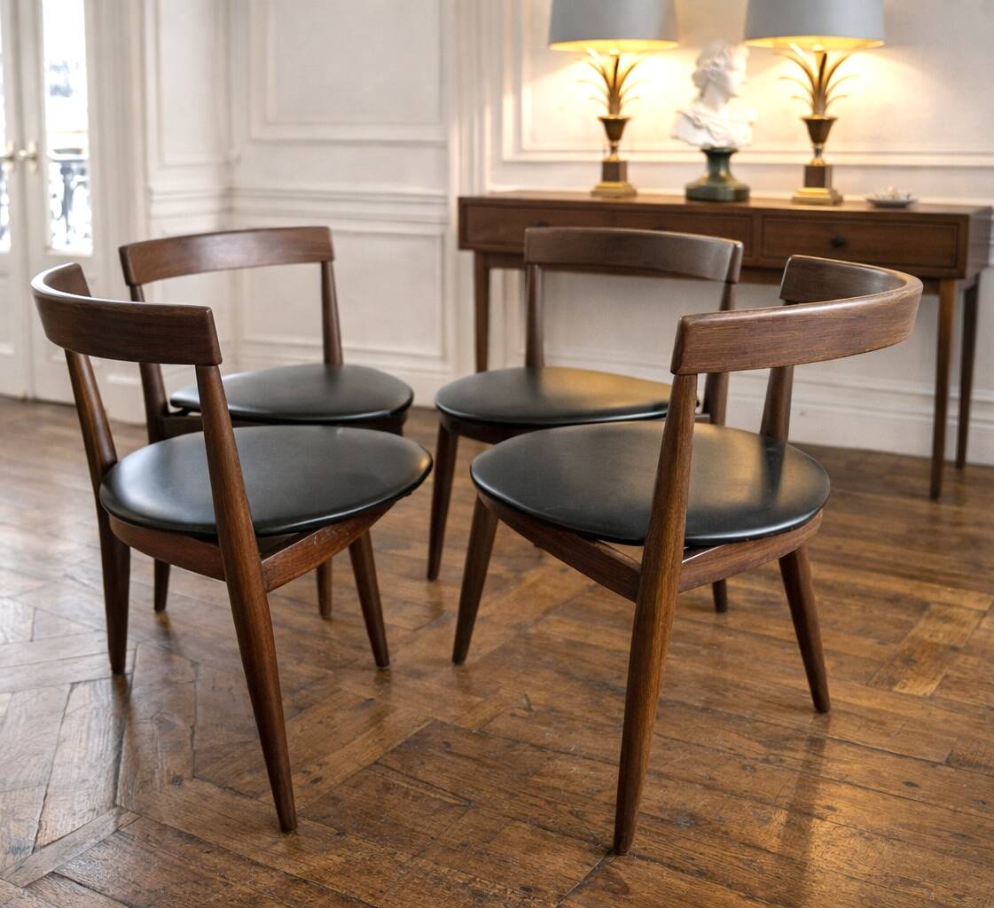 Set of 4 chairs – Hans Olsen Edition Frem Røjle, Denmark, 1952