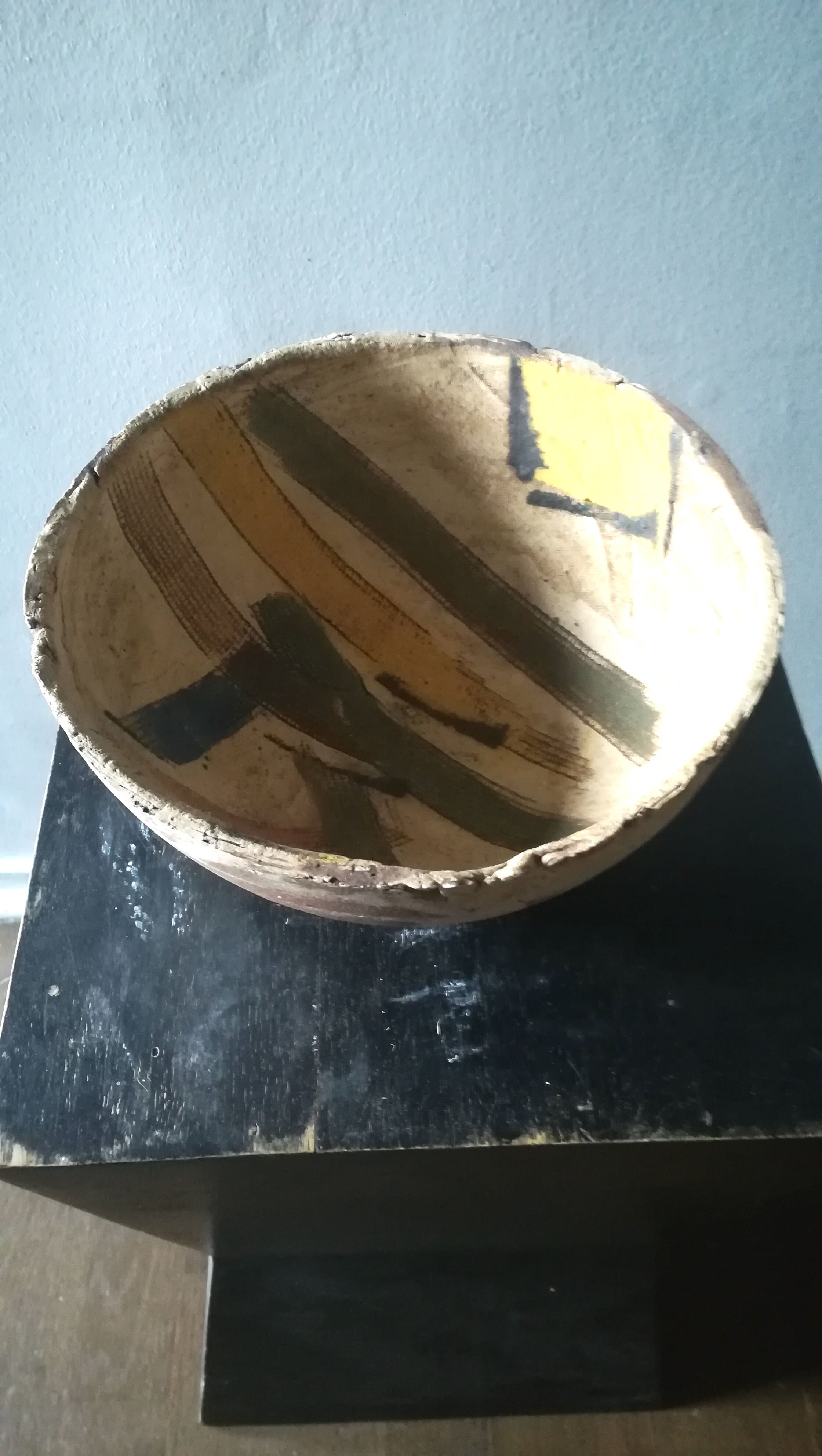 Cutting terracotta decoration abstract, a circa 1980