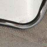 Barber mirror back vintage paper