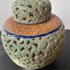 Champlevé ceramic pot