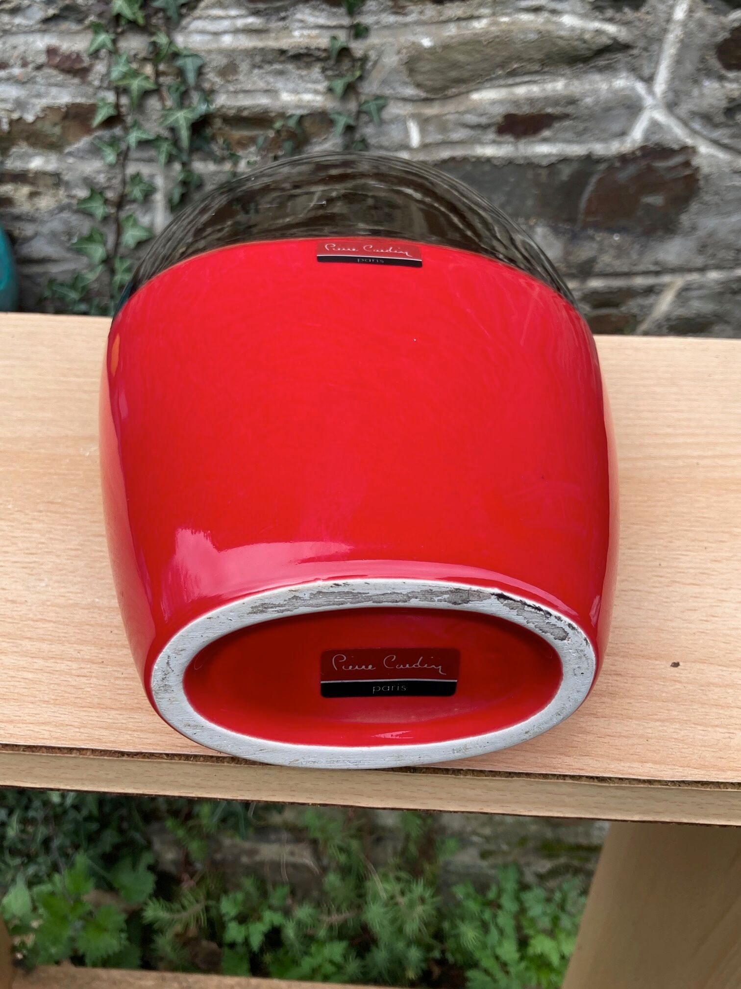 Art Deco ceramic vase signed Pierre Cardin