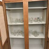 Oak wardrobe with caning