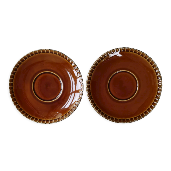 2 soucoupes Sarreguemines