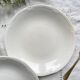 5 vintage Gien earthenware plates from France, mismatched, vintage blue pattern